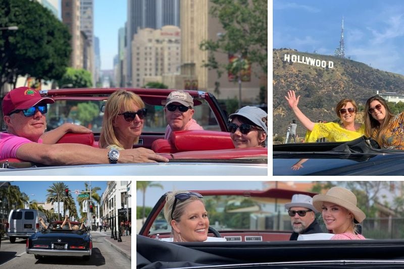 classic convertible car tours in Los Angeles
