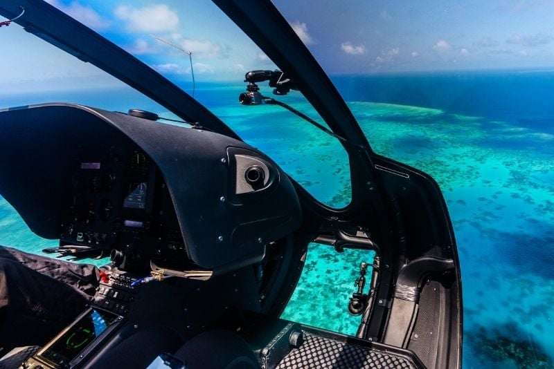 helicopter tour over the Great Barrier Reef