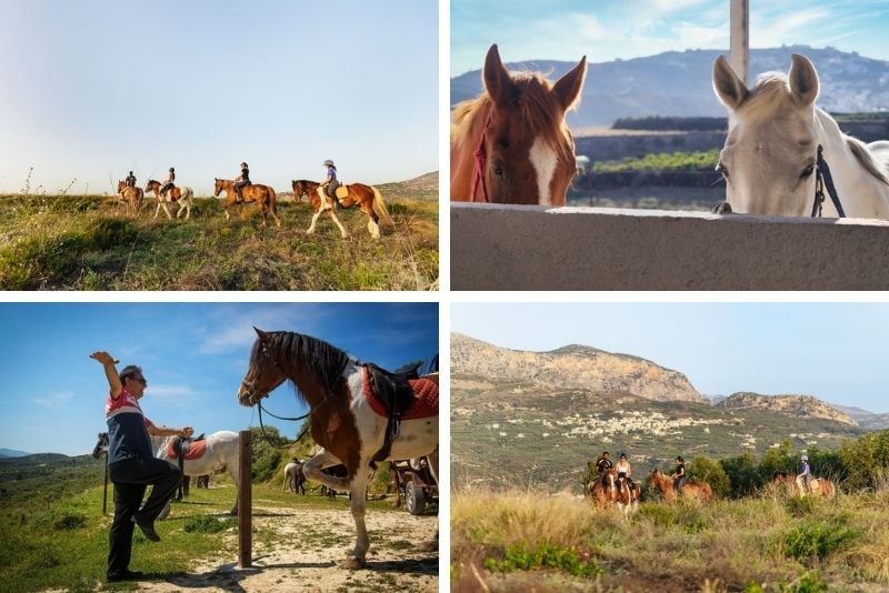 horse riding in Crete
