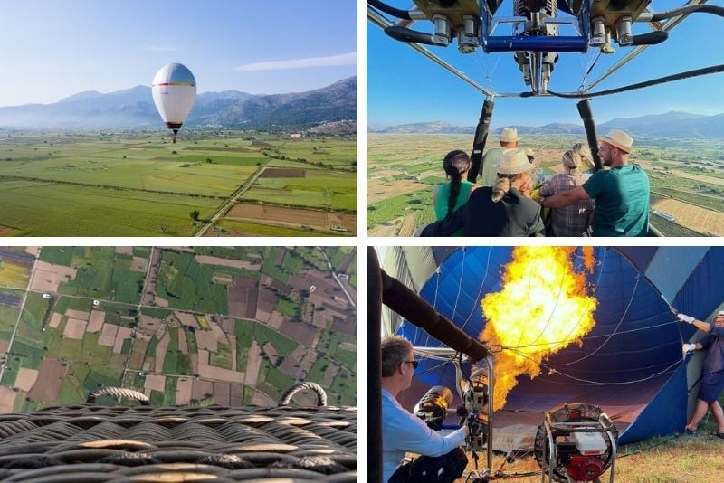 hot air balloon ride in Crete