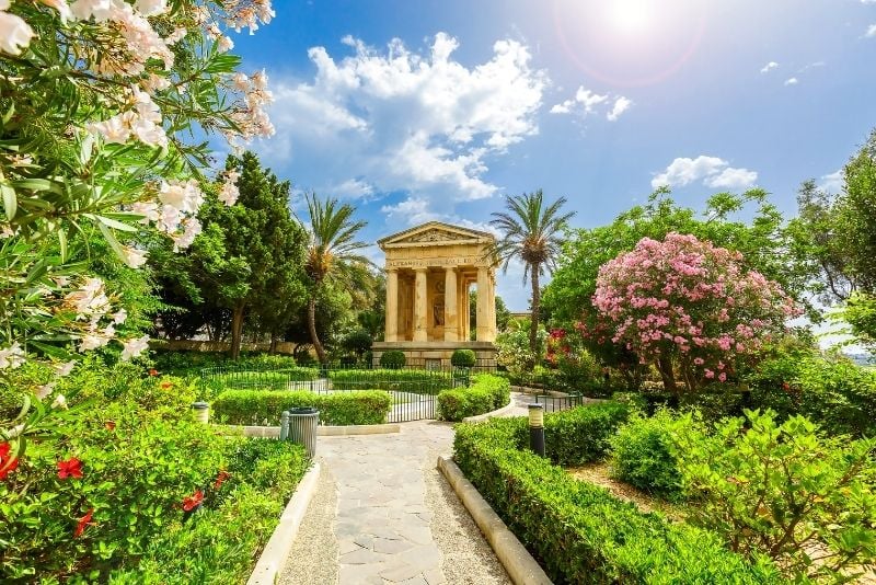Jardin public de Barrakka inférieur à Malte