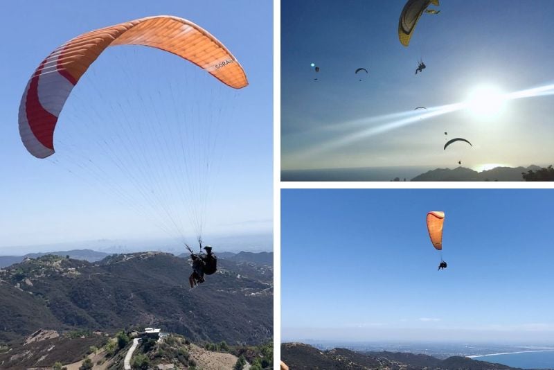 paragliding in Los Angeles