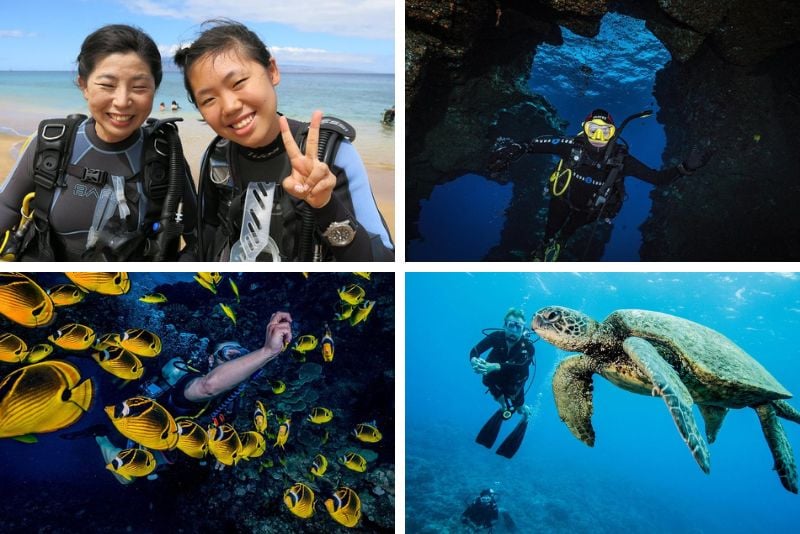 scuba diving in Maui