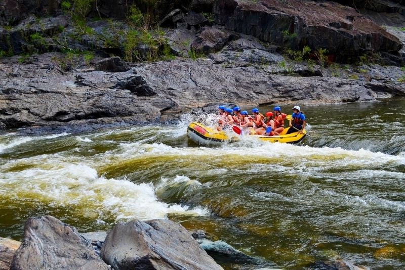 white-water rafting on the Barron River