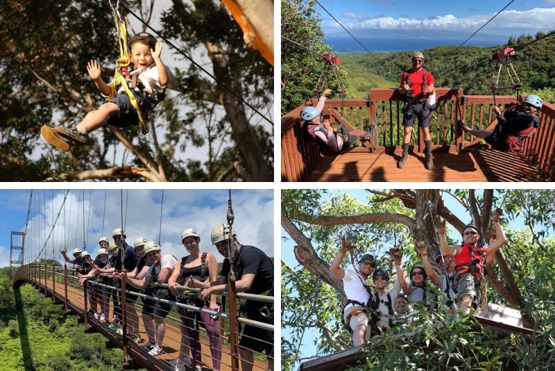 zip lining in Maui