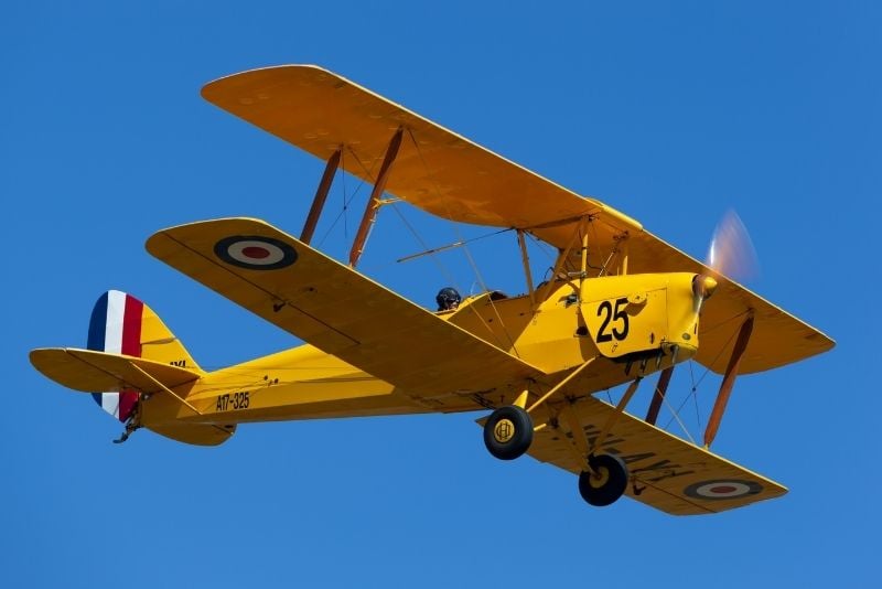 Tiger Moth flight in Perth
