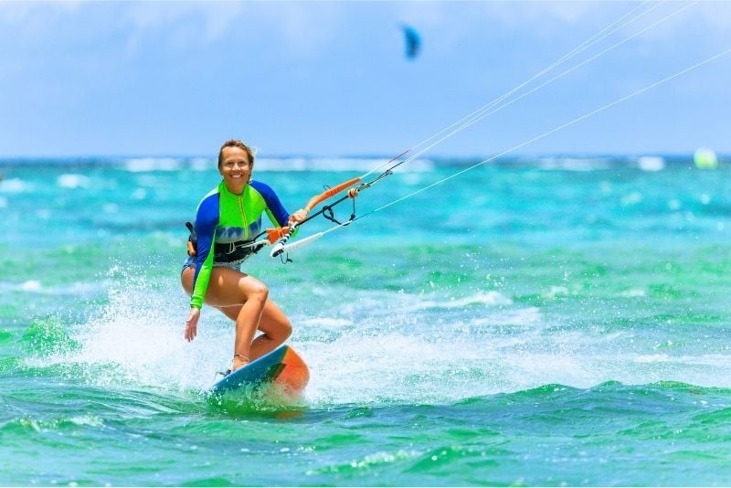 kite surfing in Santorini