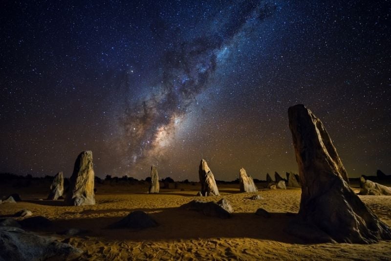 stargazing in Pinnacles Desert
