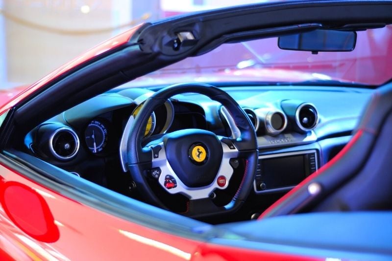 Ferrari driving