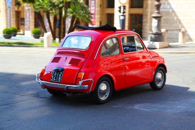 Visite de la Fiat 500 à Rome