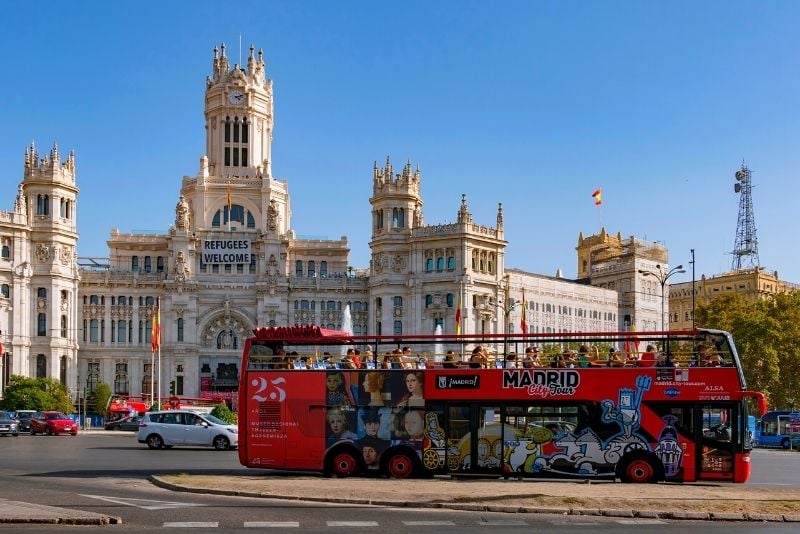 Circuit en bus à arrêts multiples à Madrid