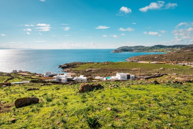 Innenraum der Insel Mykonos