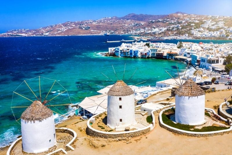 Molinos de viento de mykonos