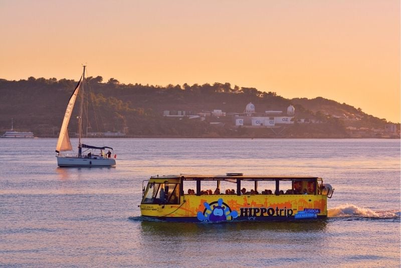amphibious sightseeing tour in Lisbon