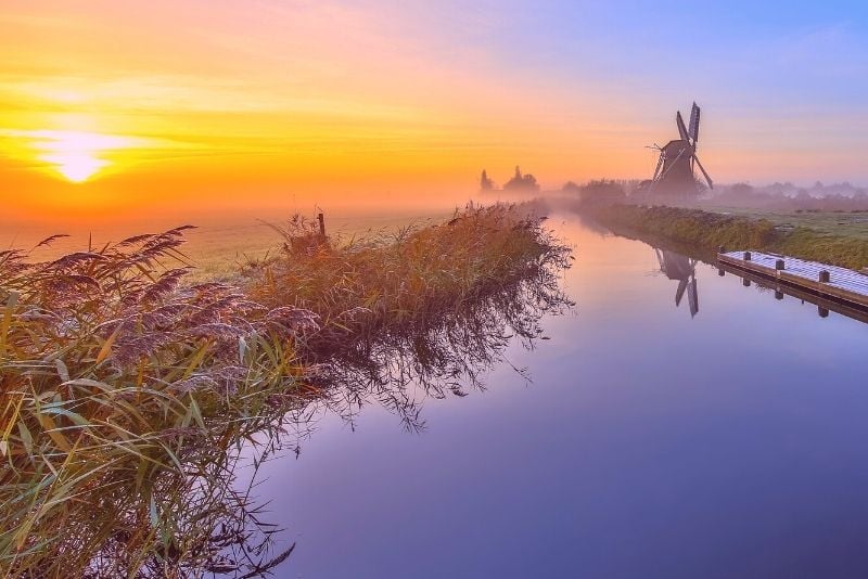 canoë dans les zones humides, Pays-Bas