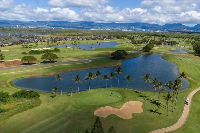 golf courses, Oahu