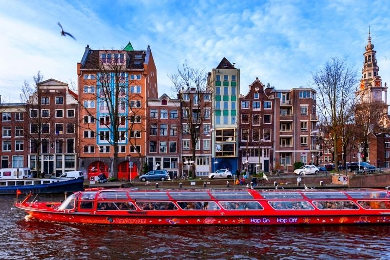 excursion en bateau à arrêts multiples à Amsterdam