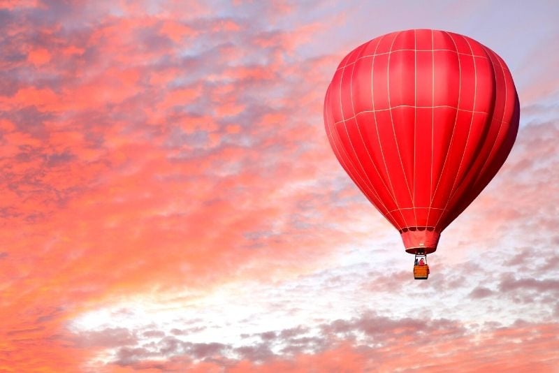 Heißluftballonflug in Lissabon