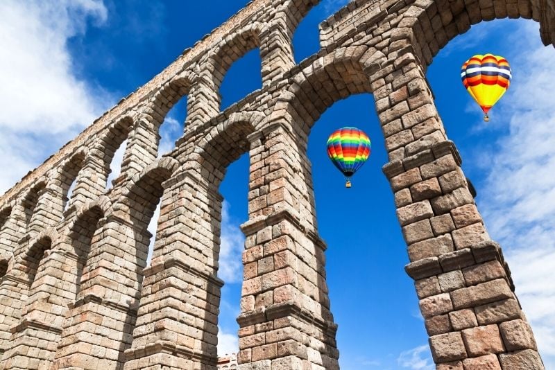 Fahrt mit dem Heißluftballon durch Madrid