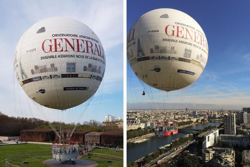 hot air balloon rides in Paris