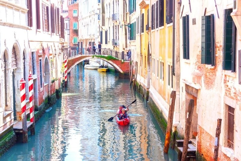 kayaking in Venice