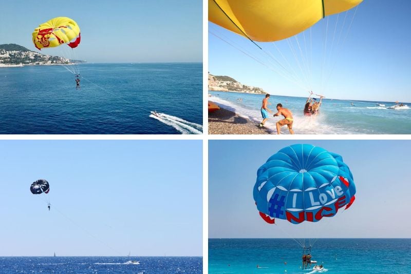 parasailing in Nice