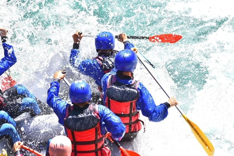 rafting dans les chutes de Marmore