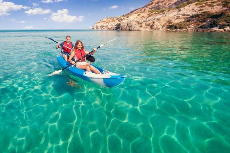 sea kayaking Mykonos