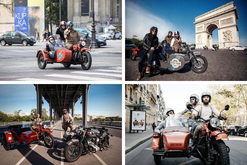 sidecar tours in Paris