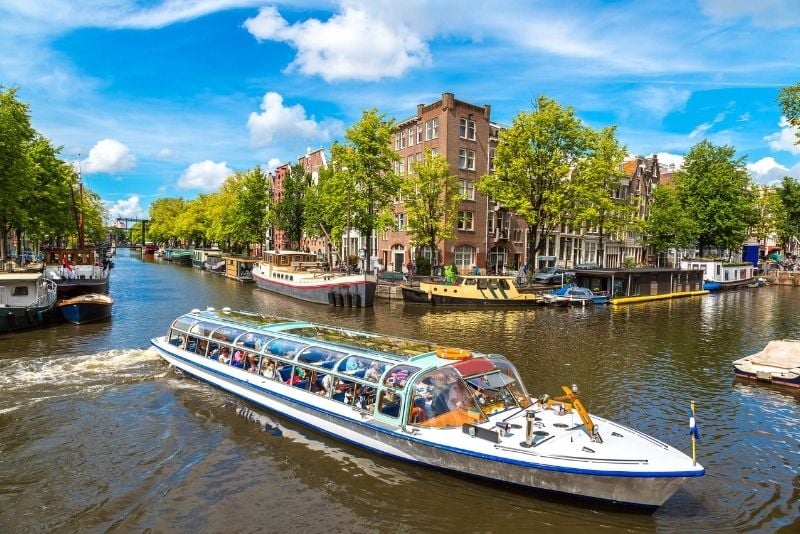 sightseeing canal cruise in Amsterdam