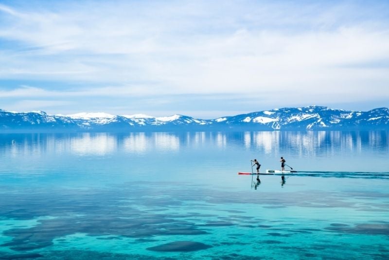 stand-up paddle in Lake Tahoe