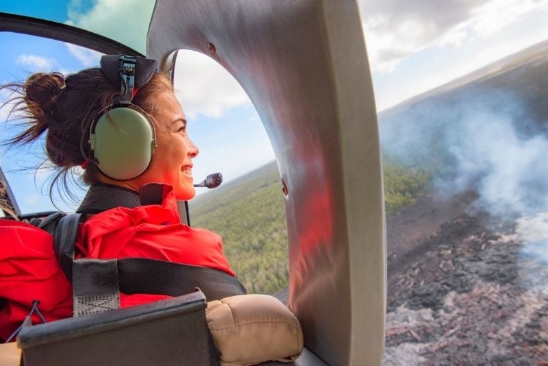 helicopter tour on the Big Island, Hawaii
