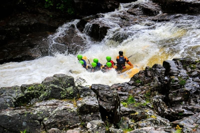 rafting autour de Glasgow