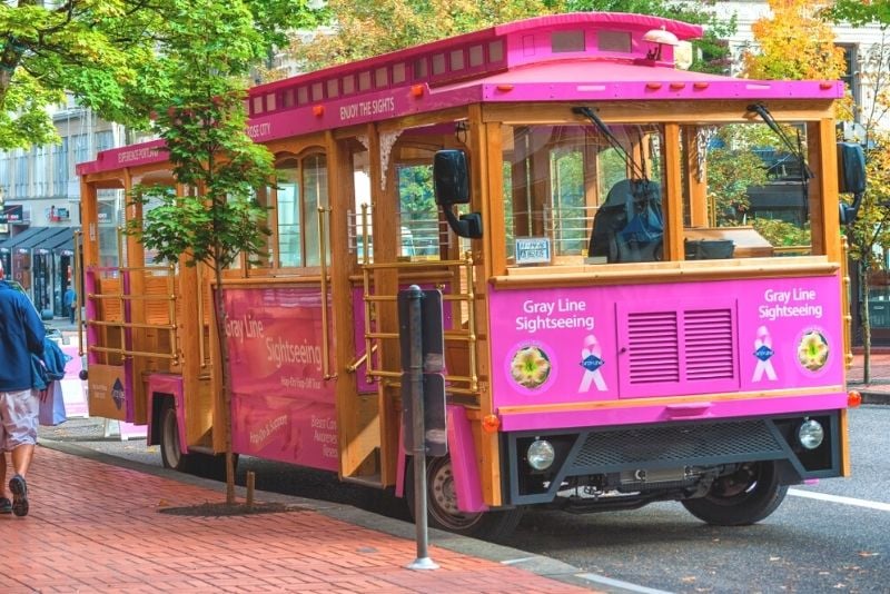 Pink Trolley City Tour, Portland, Oregon