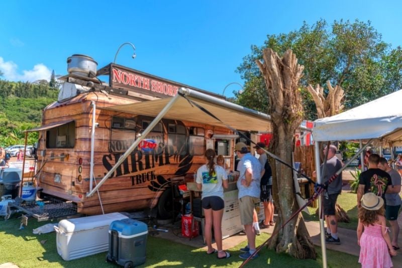 Food truck on the North Shore of Oahu, Hawaii