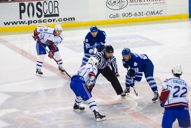 hockey game at Scotiabank Arena