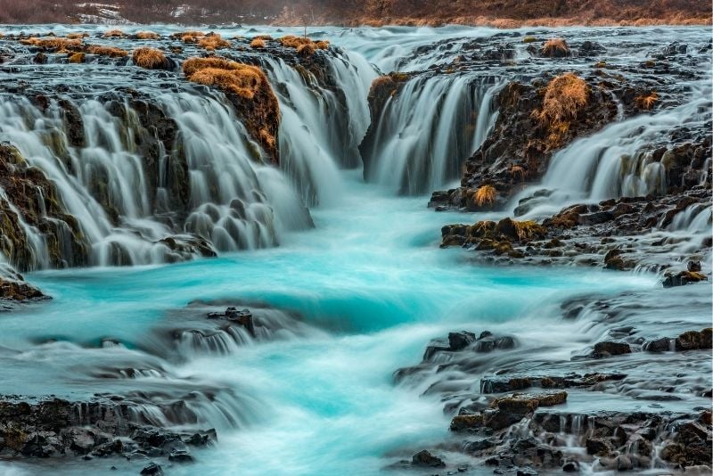 Brúarfoss Wasserfall, Island