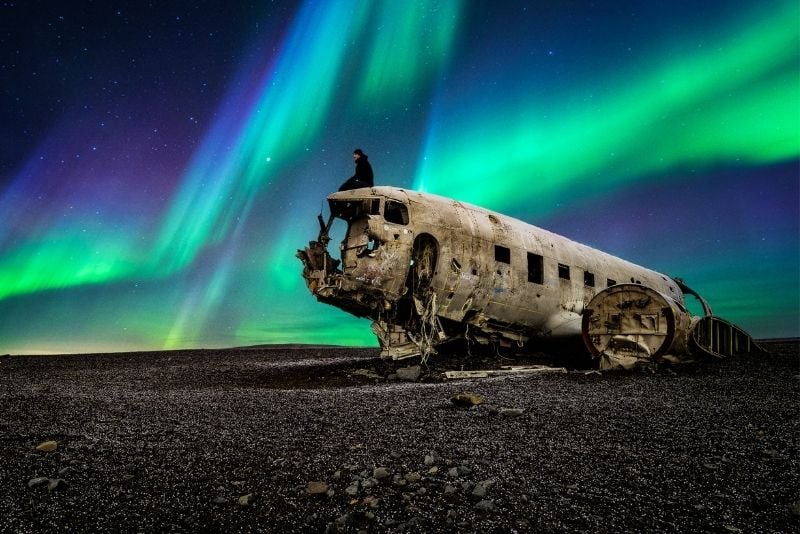 L'épave d'un avion Dakota en Islande