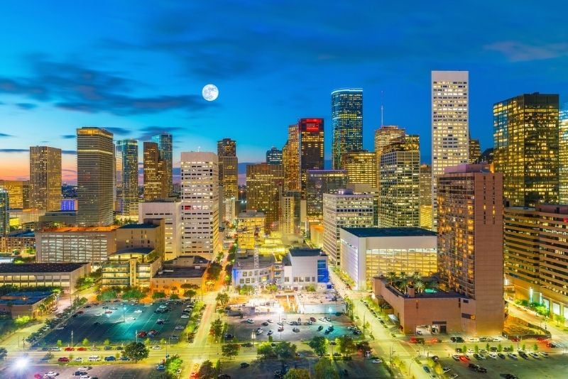 Houston skyline in Texas