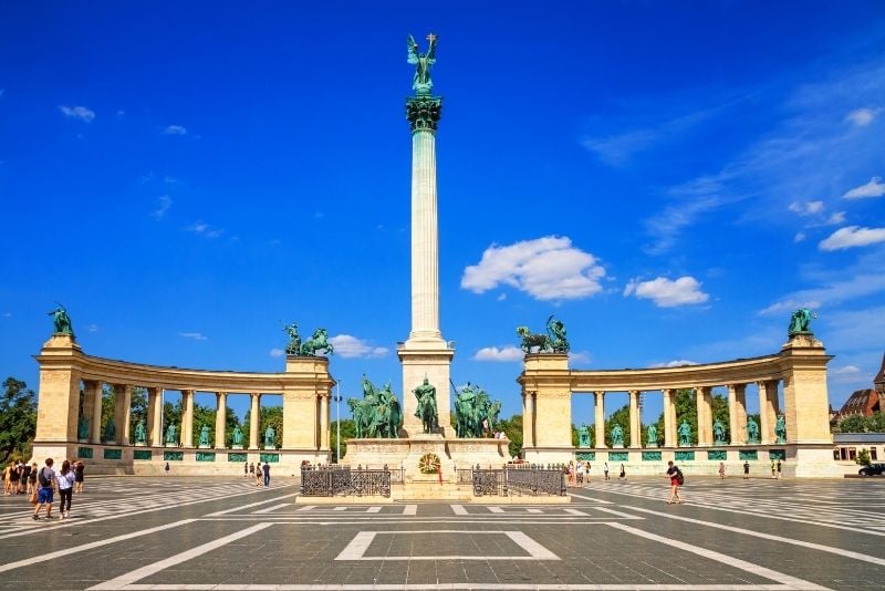 Monumento del Millennio in Piazza degli Eroi, Budapest