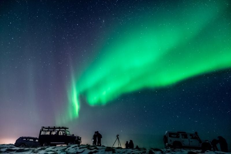 Tours de auroras boreales, Islandia