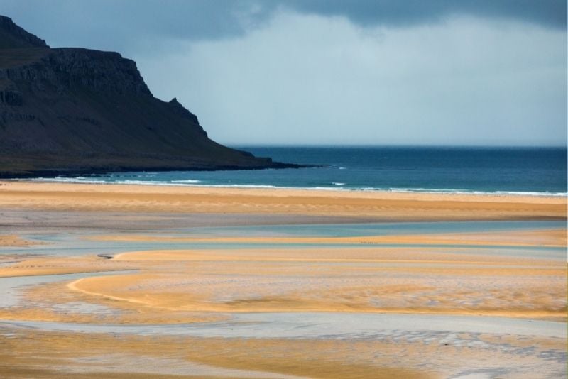 Rauðasandur pink beach in Iceland