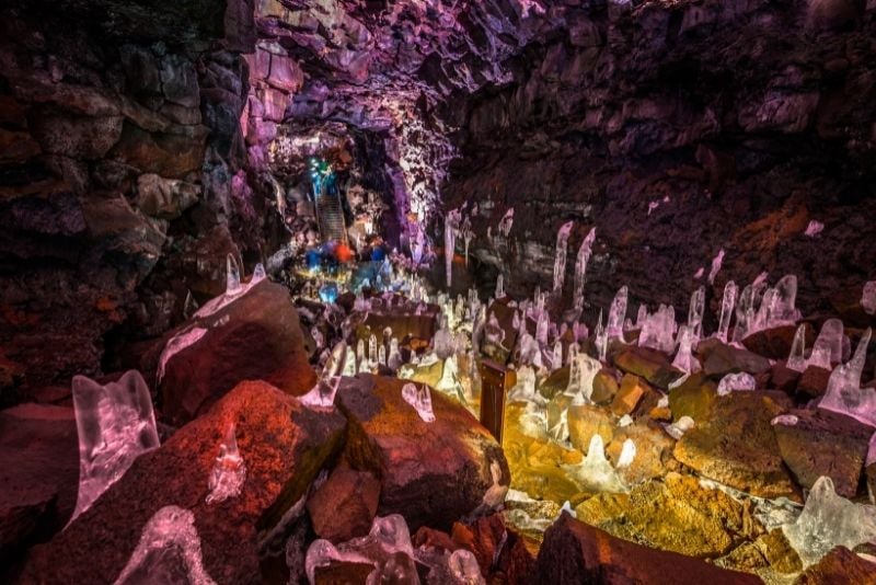 Raufarhólshellir lava tunnel tours, Iceland