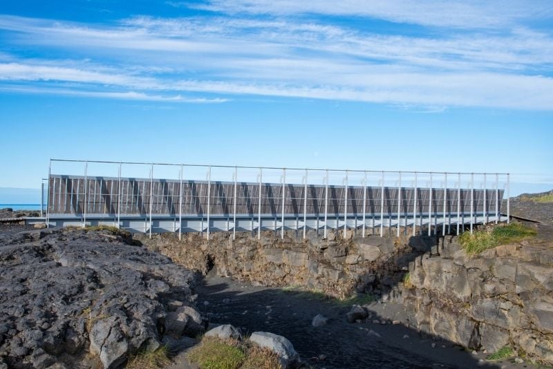 Il ponte tra i continenti in Islanda