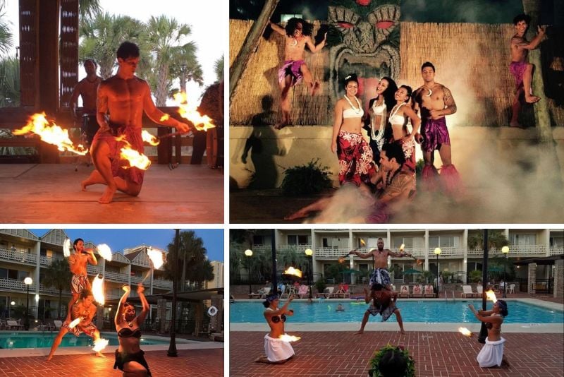 fire luau with dinner in Myrtle Beach, SC