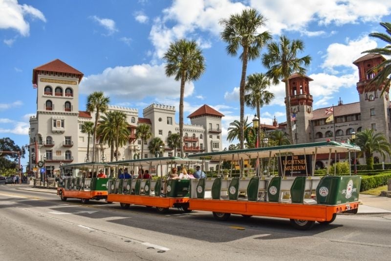 trolley tour in St Augustine
