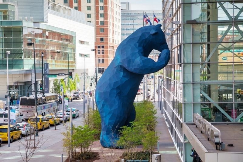 Big Blue Bear at Colorado Convention Center, Denver