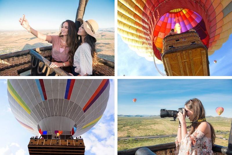 hot air balloon ride in Phoenix