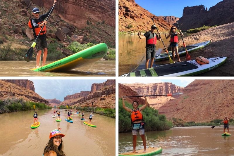 paddleboarding in Moab