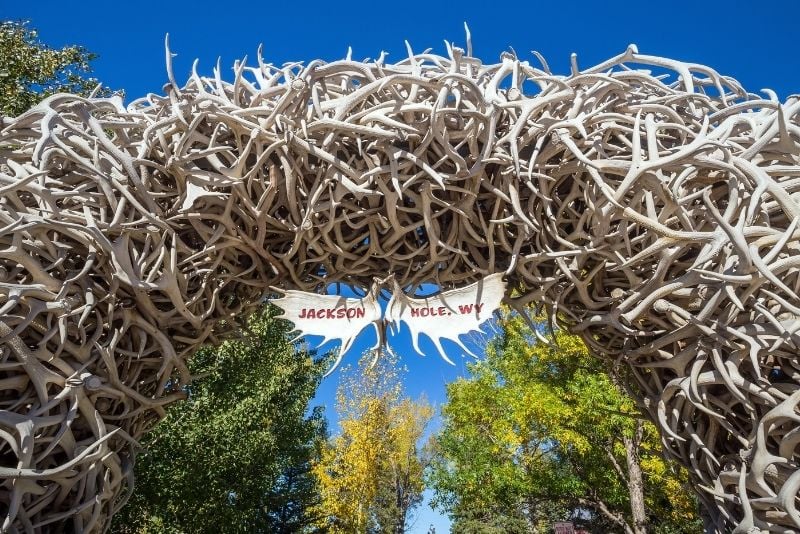 Antler Arches of Jackson Town Square in Jackson Hole